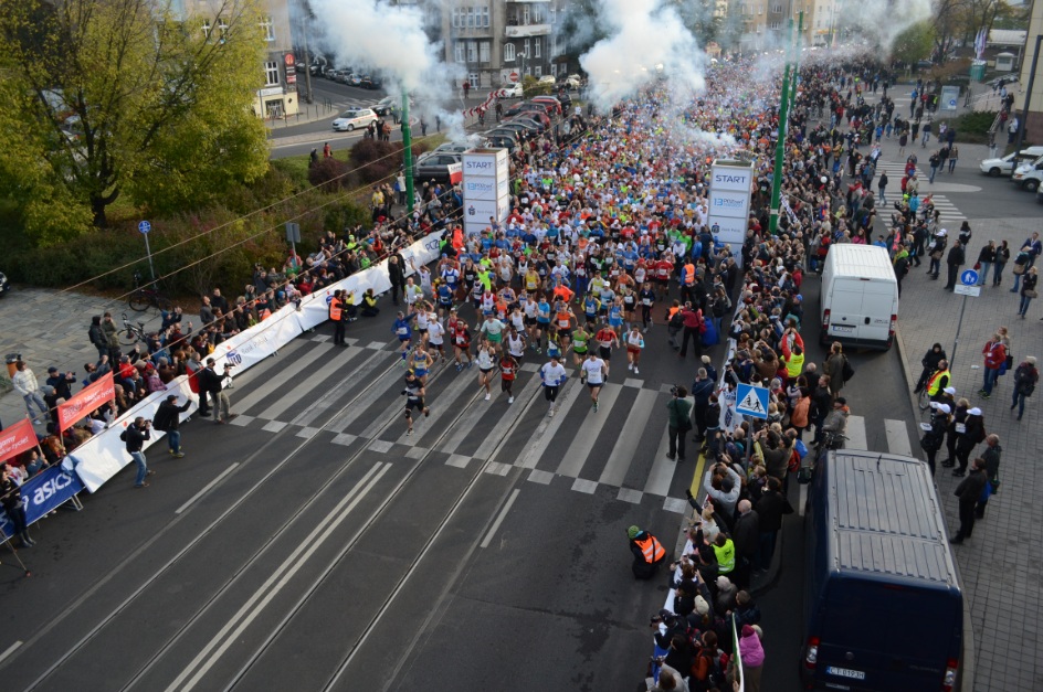 Początek 13. Maratonu Poznańskiego