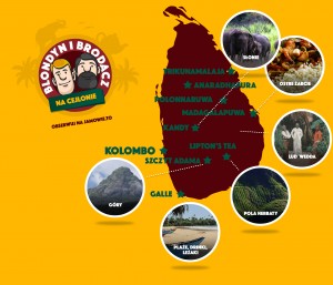 Sri Lanka - mapa podróży Ja mówię TO