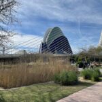 Ogrody Turia - widok na Miasto Nauki i Sztuki